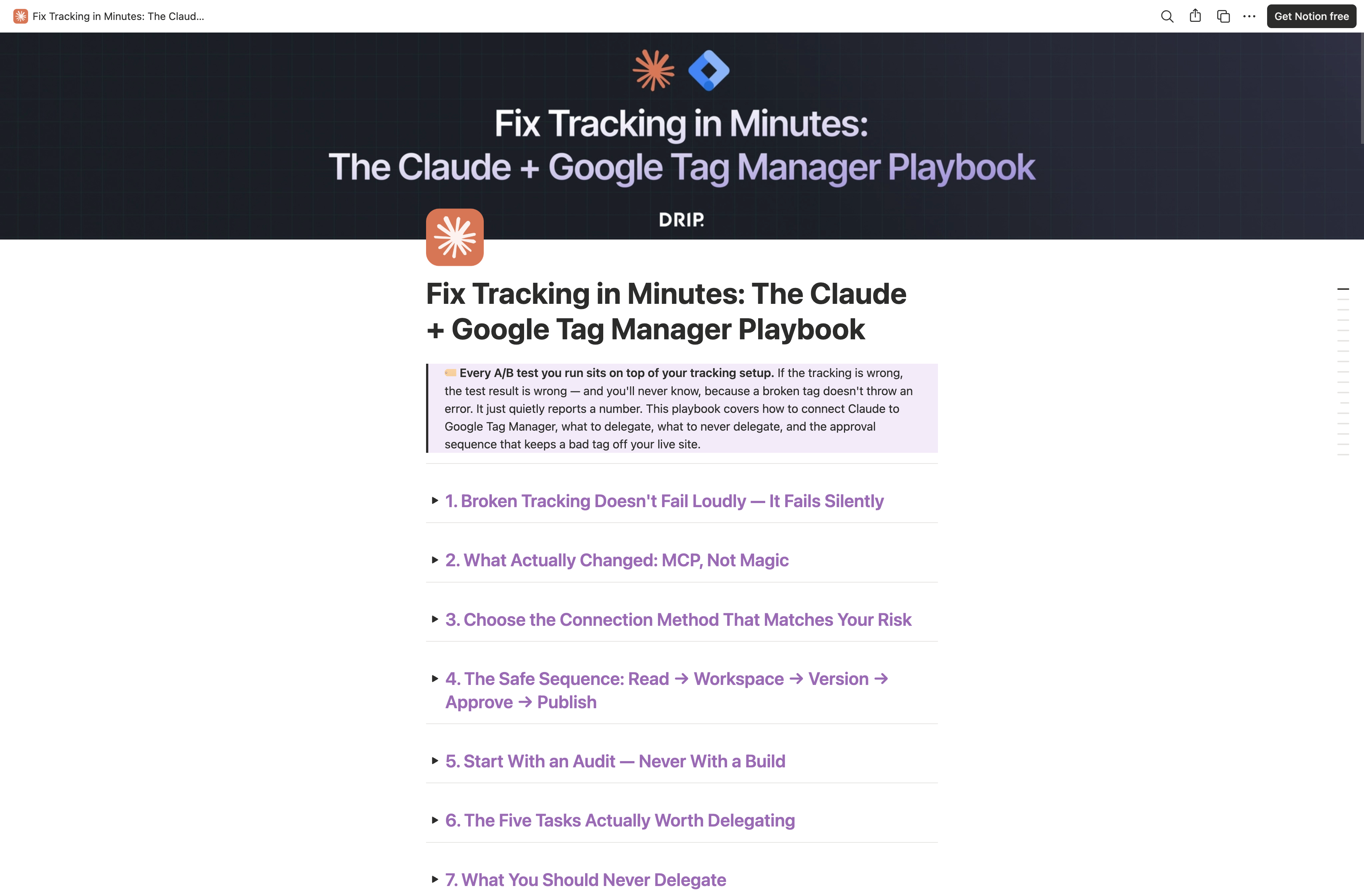 The Claude + Google Tag Manager Playbook