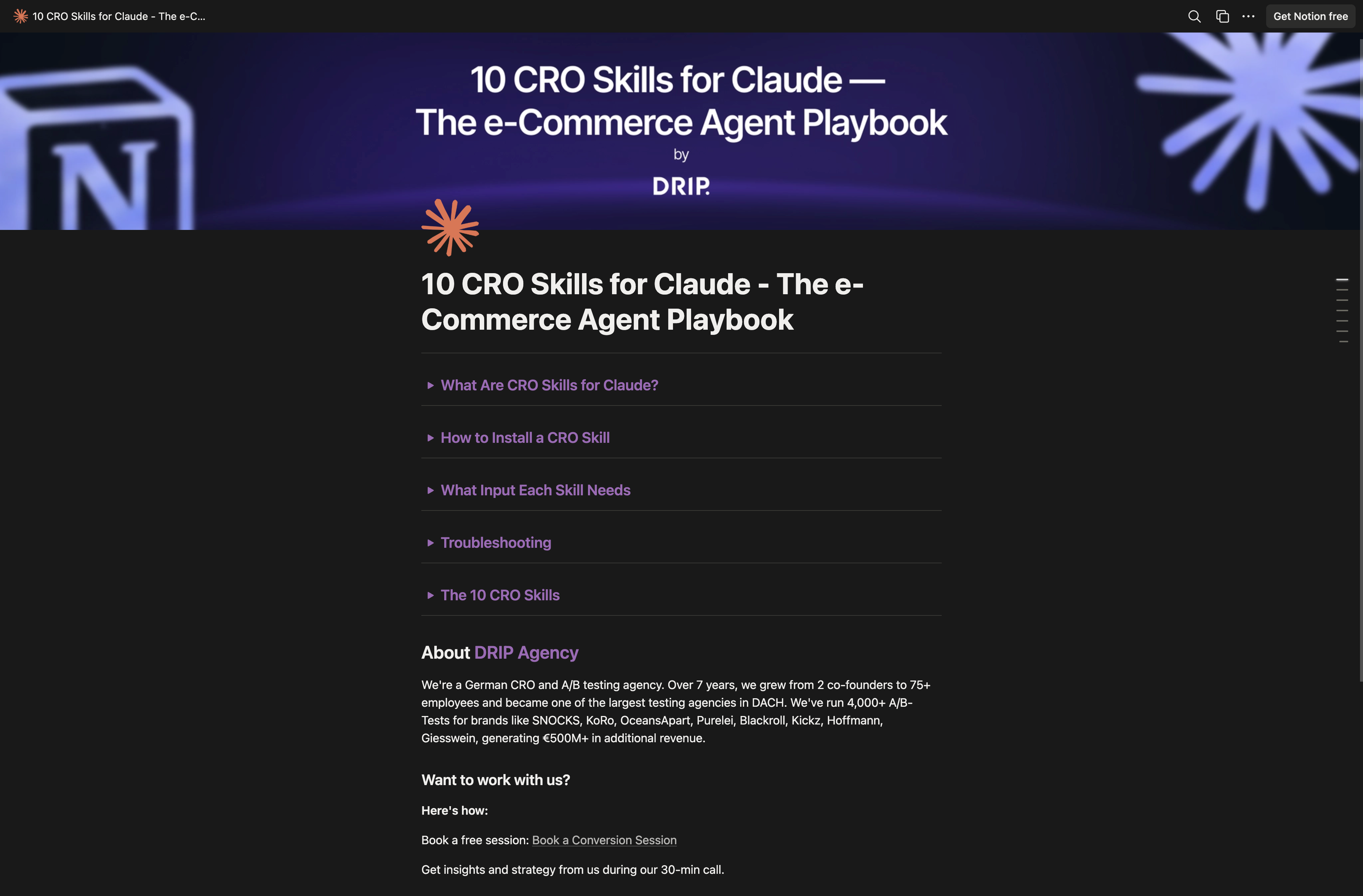 The CRO Claude Skills System