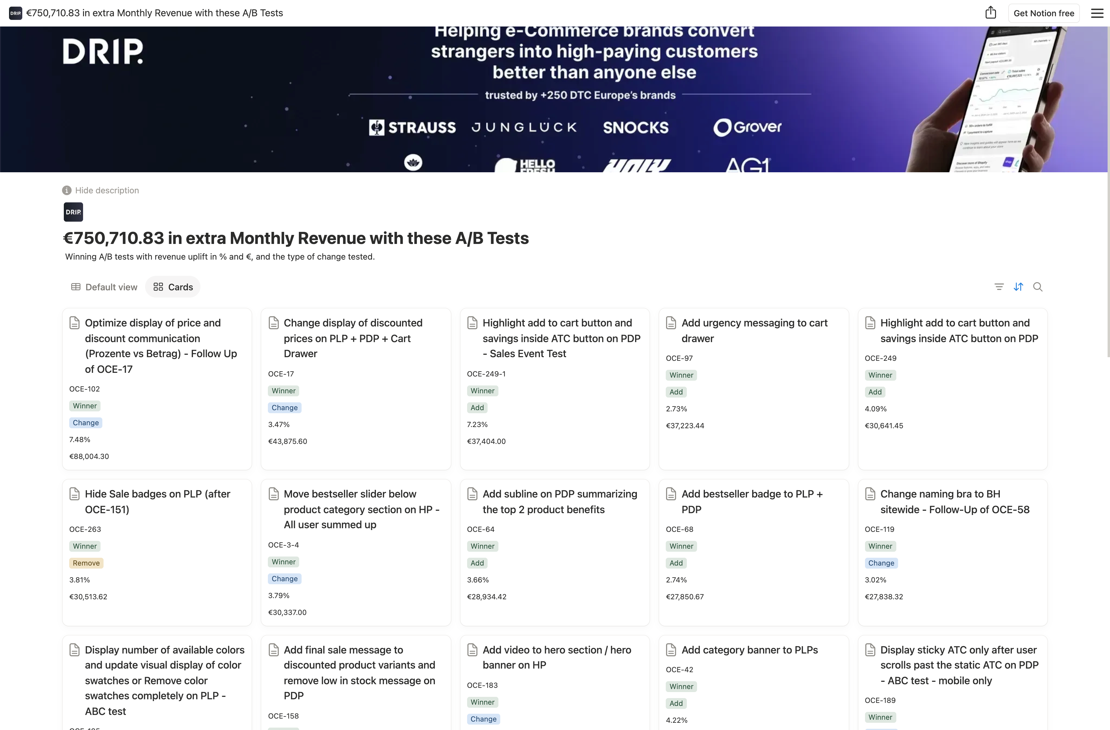 €750,710.83 in extra Monthly Revenue with these A/B Tests