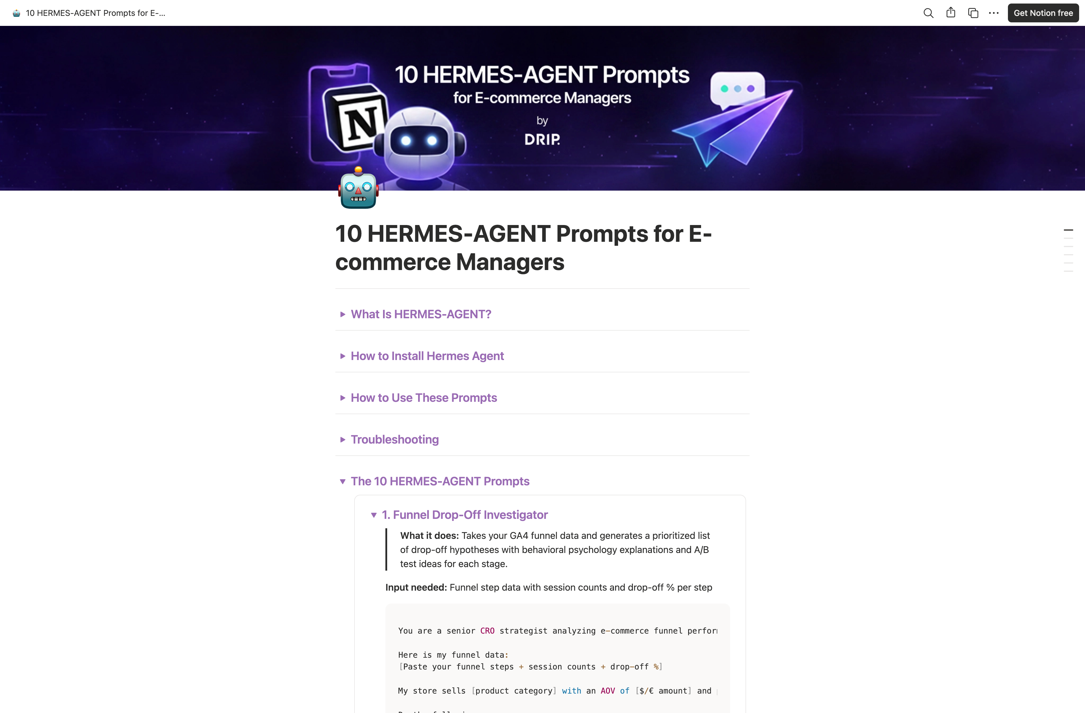 10 Hermes Agent Prompts for e-Commerce Managers