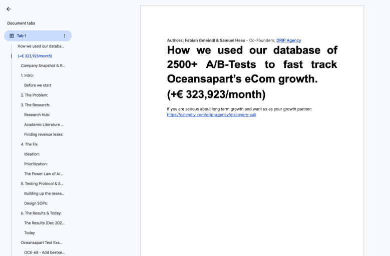OceansApart Case Study