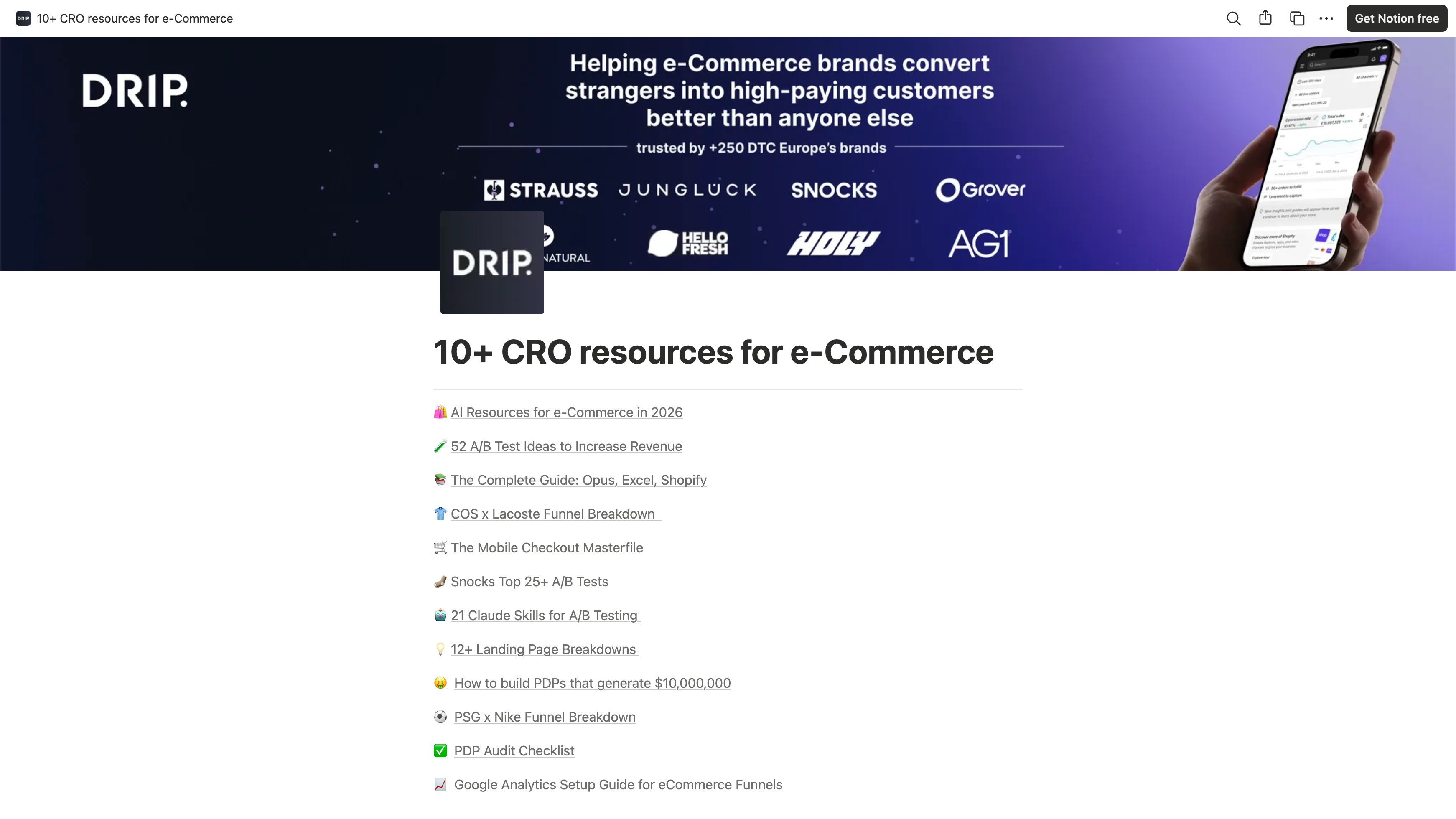 10+ CRO resources for e-Commerce