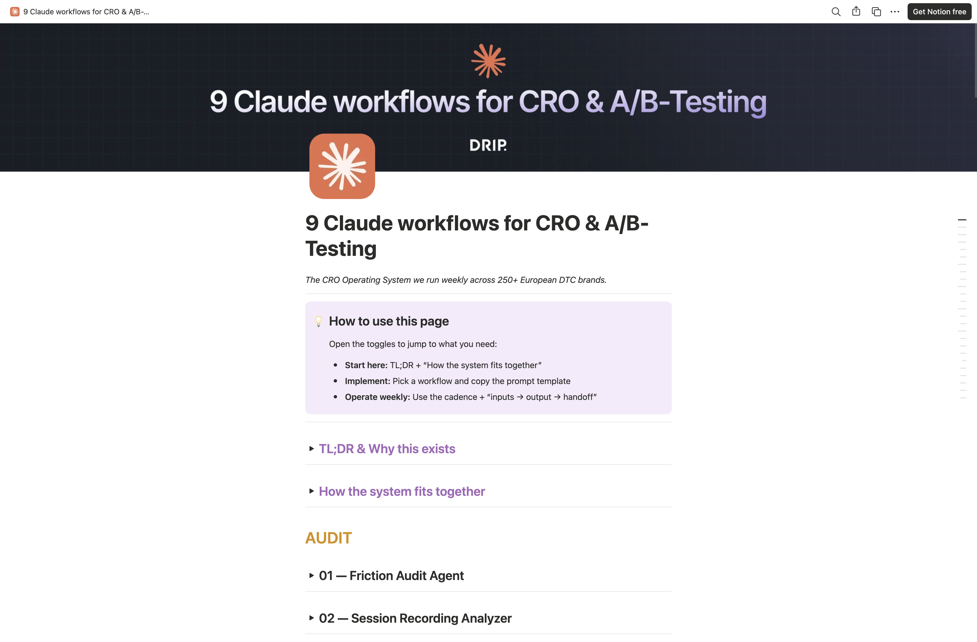 9 Claude workflows for CRO & A/B-Testing