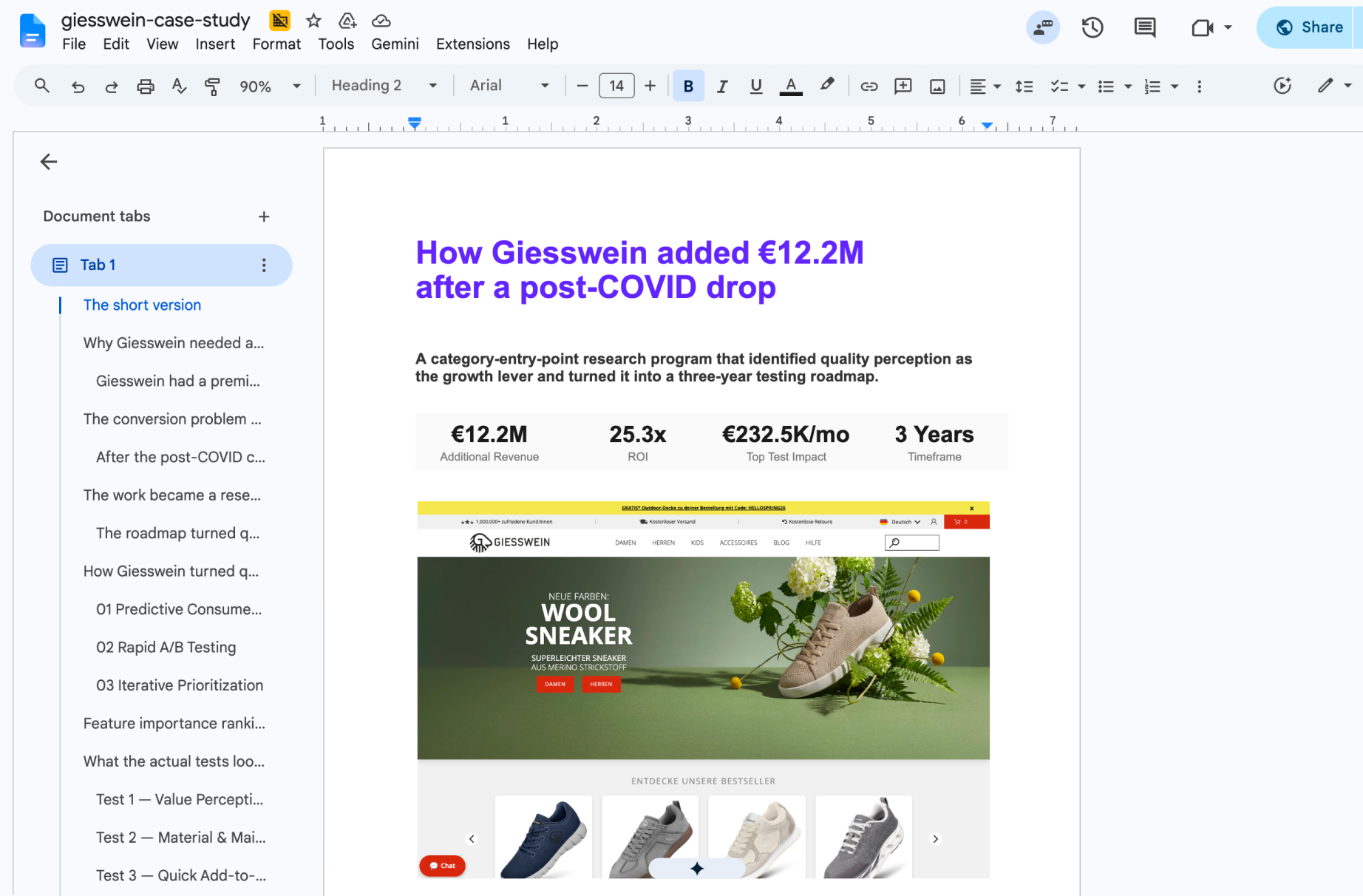 Giesswein Case Study