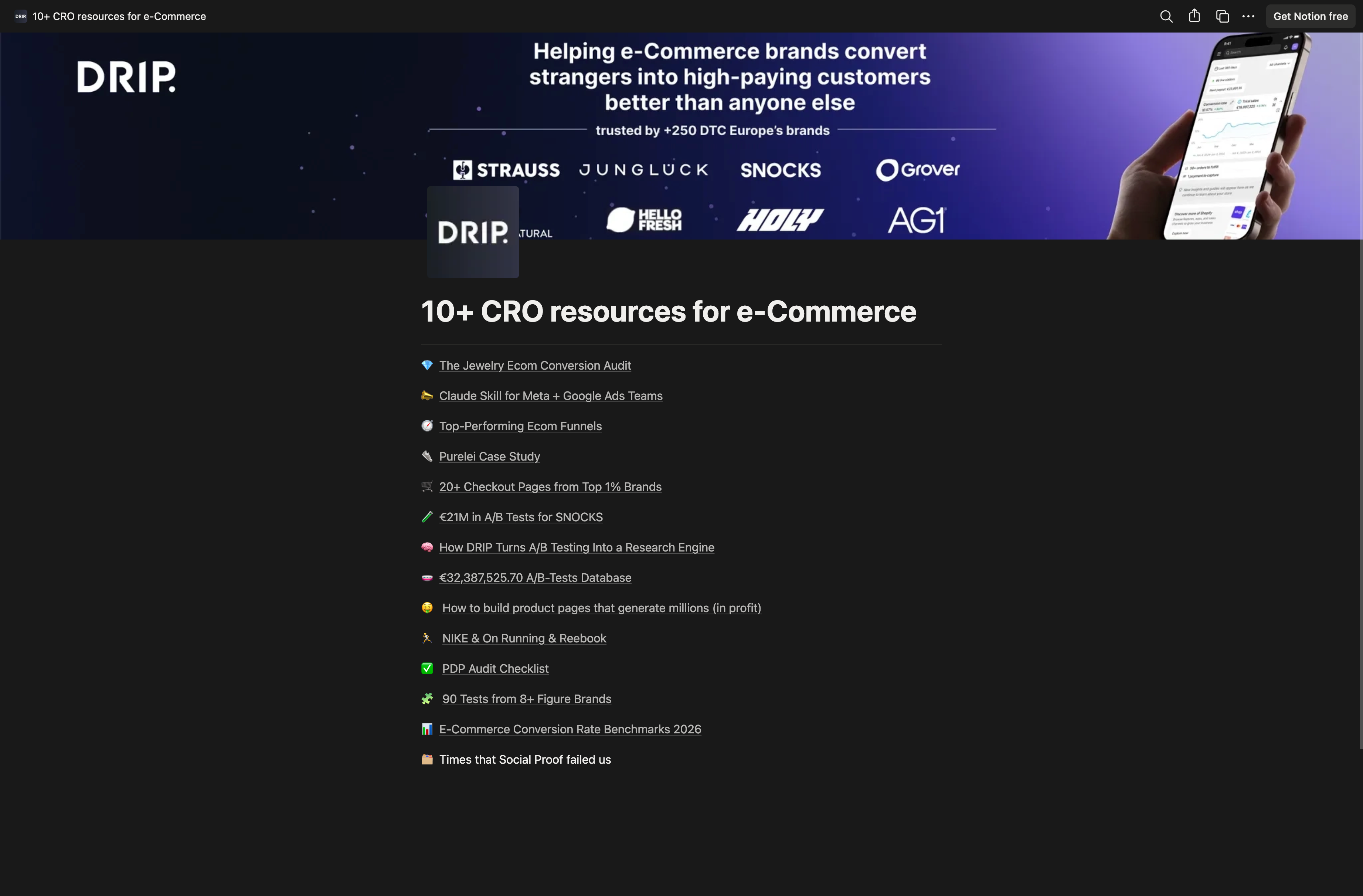 CRO resources for e-Commerce
