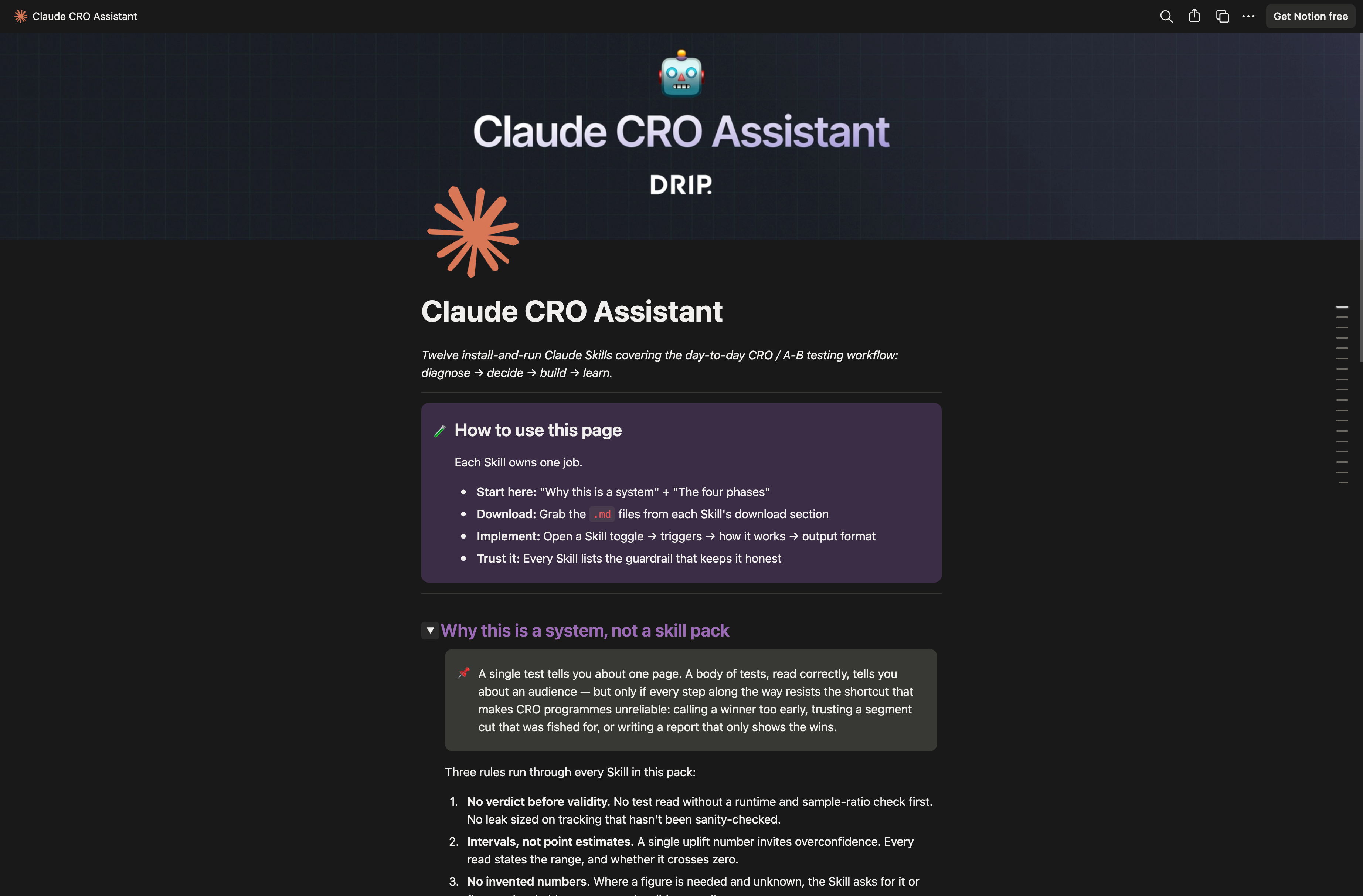 Claude CRO Assistant
