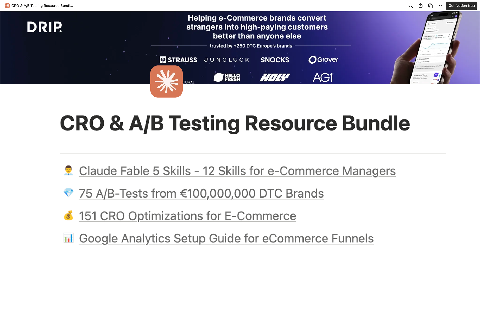CRO & A/B Testing Resource Bundle + AI Resources