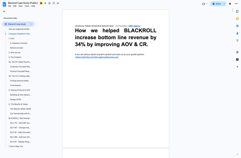 $50,000,000 E-commerce Optimisation Framework