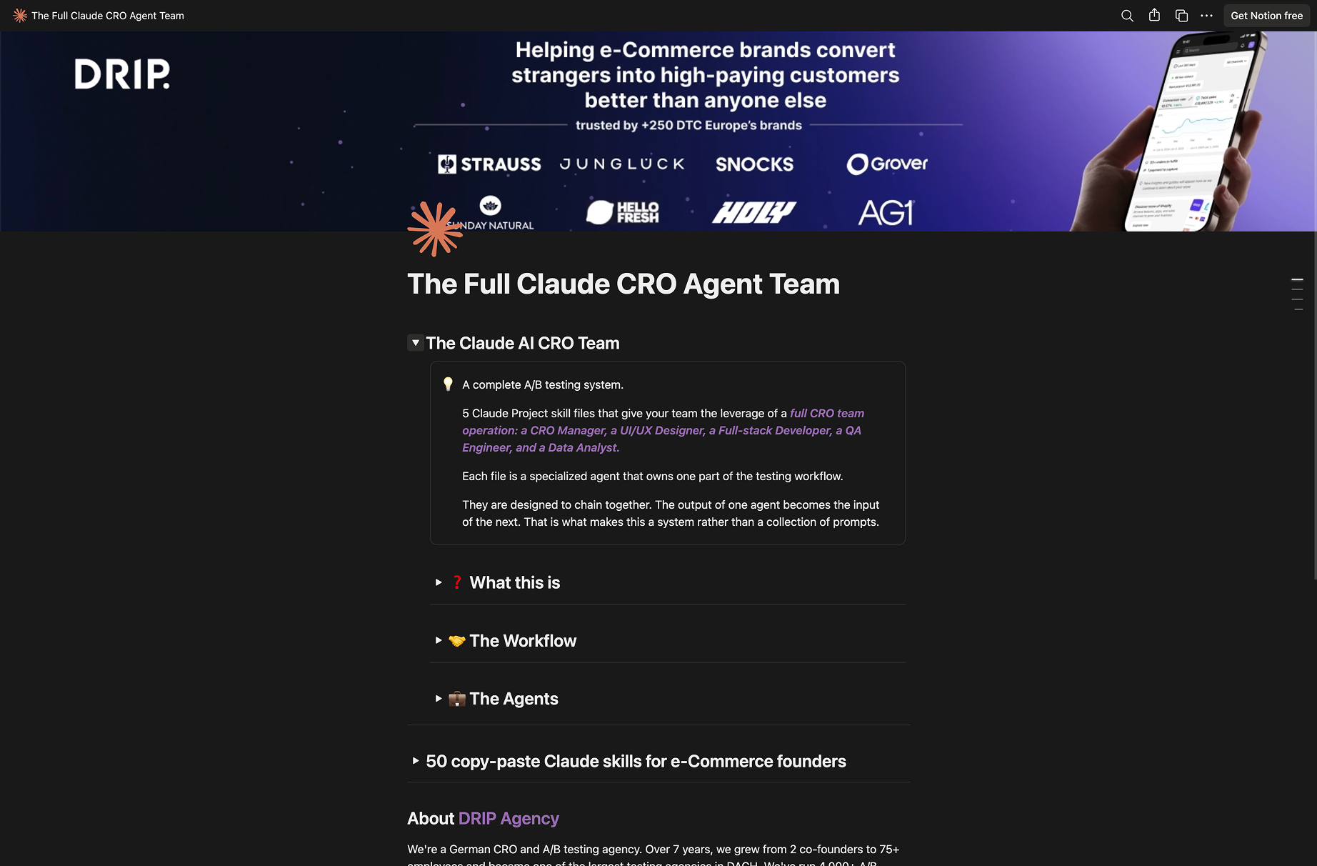 The Full CLAUDE CRO Agent Team