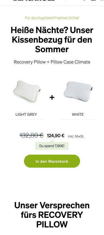 Blackroll PDP absolute savings variant