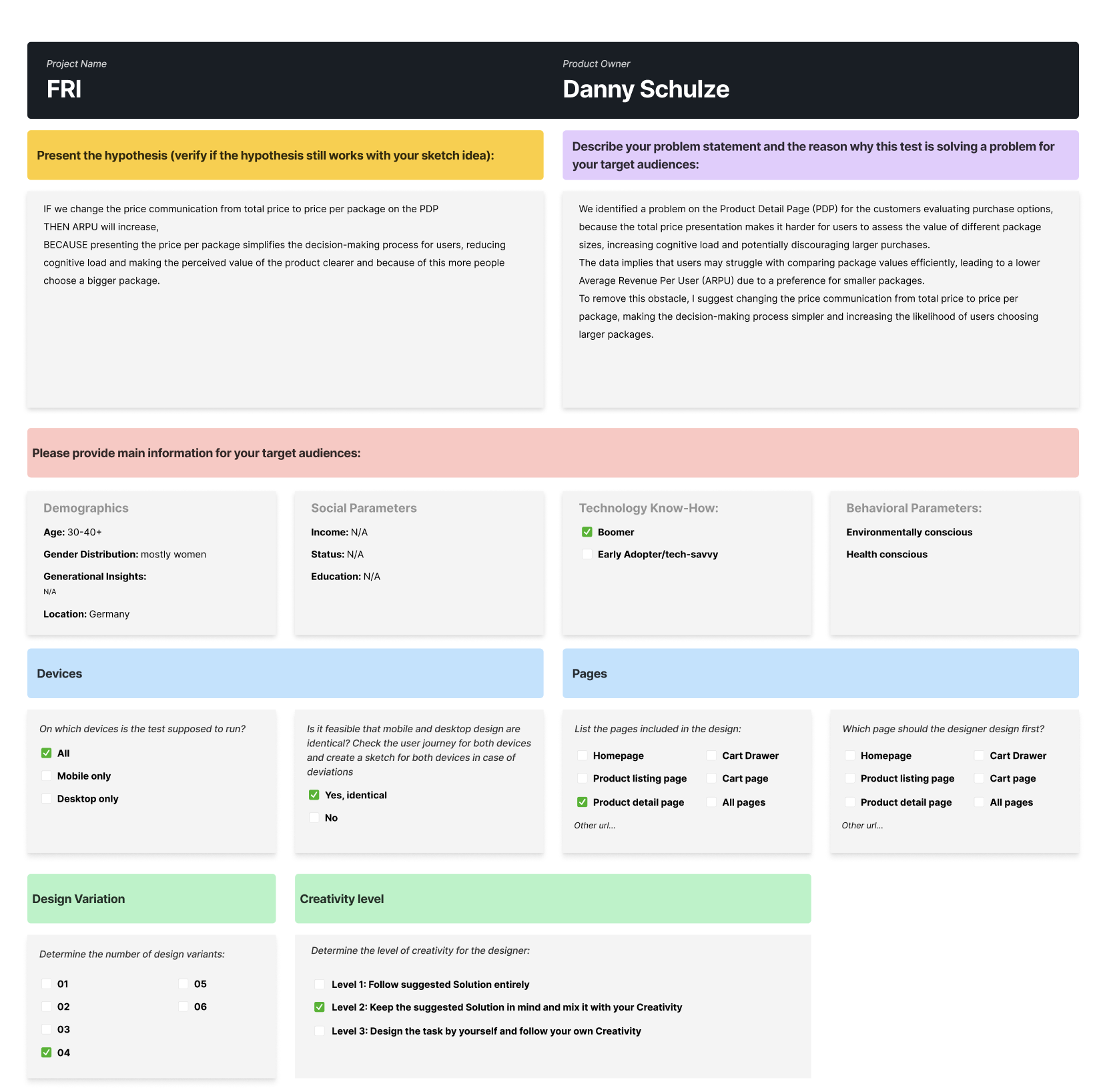 Blackroll testing SOP document