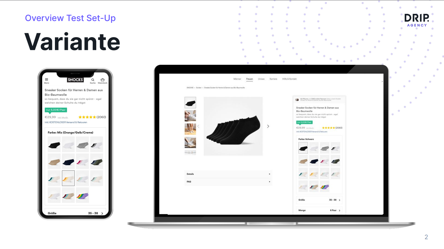 SNOCKS product page variant using product thumbnails as color selectors