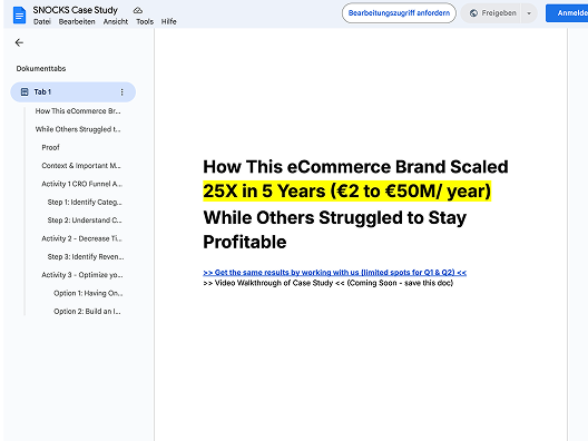 Snocks Case Study to Unlock 7-Figure Growth